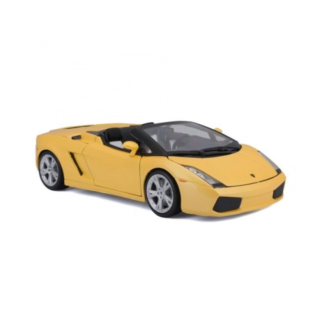 Mașinuță metalică Lamborghini Gallardo Spyder galbenă