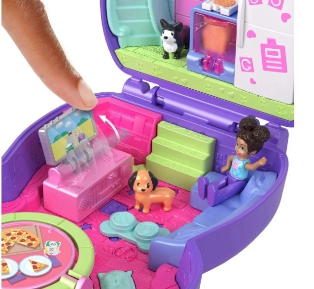Set Polly Pocket Petrecere în pijama cu cățeluși