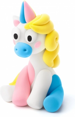 Pastă modelatoare Hey Clay Unicorni 3 pachete, Lighty