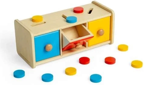 Bigjigs Toys cutie de sortare după culori