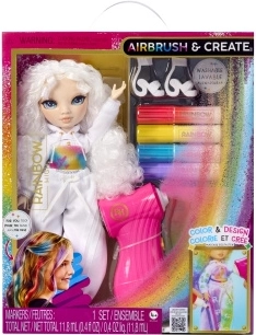 Rainbow High Airbrush păpușă cu accesorii – ochi verzi