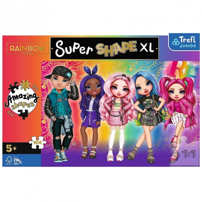 puzzle super shape xl Rainbow High: Stil