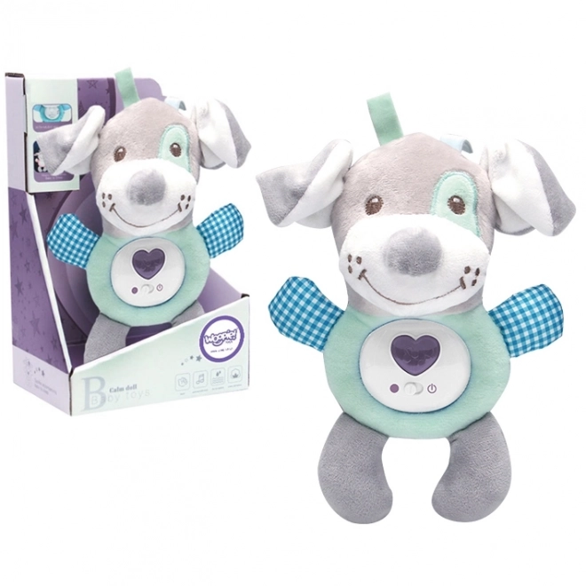 Căţeluş interactiv pluș cu lumină și sunet Woopie Baby