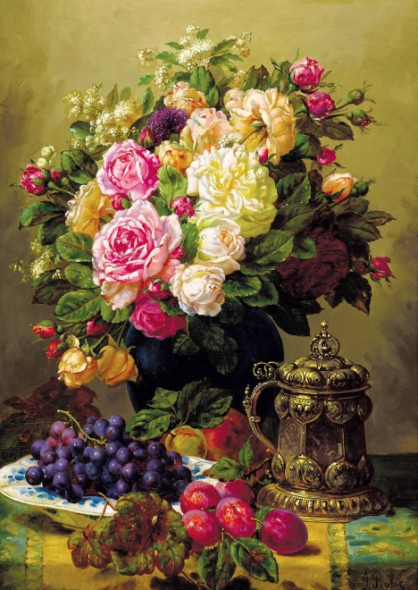 Puzzle cu flori de Jean-Baptiste Robie - 1000 piese
