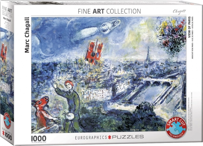 Puzzle Eurographics priveliște Paris 1000 piese