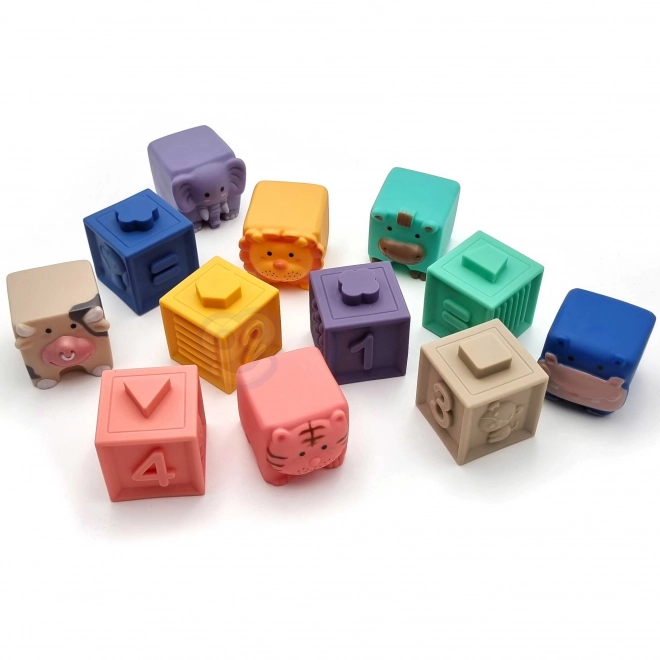 Set de cuburi senzoriale Woopie pentru copii