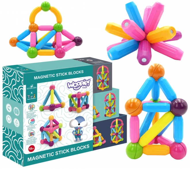 Set educativ magnetic Woopie, 38 piese