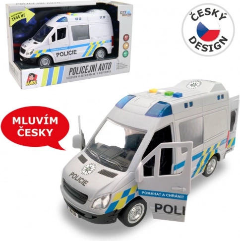 Duba de poliție MaDe cu mecanism inerțial și vocea echipajului, 21 cm