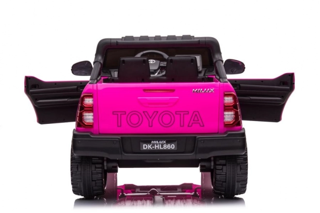 Mașină cu acumulator Toyota Hilux roz