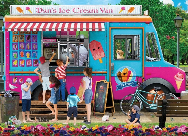 Puzzle Eurographics Dan's Ice Cream Truck 1000 piese