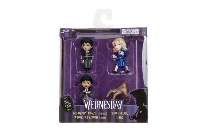 Set figurine metalice Wednesday 4 bucăți