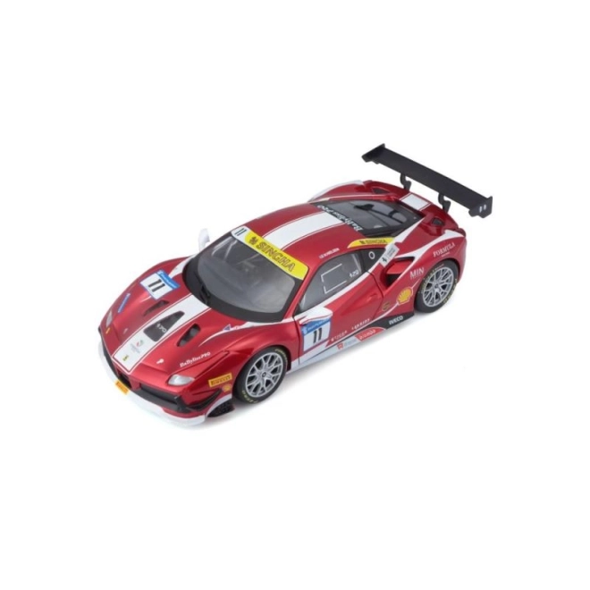 Model auto Ferrari 488 Challenge 2017 de la Bburago la scară 1:24