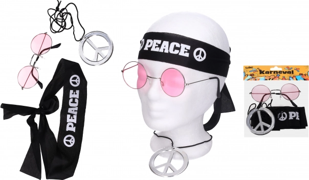 Set de carnaval hippie cu accesorii