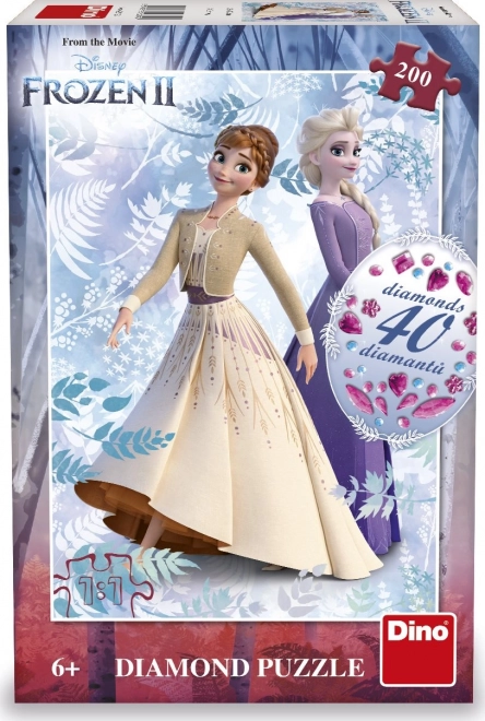 Puzzle cu Bijuterii Frozen 2, 200 Piese