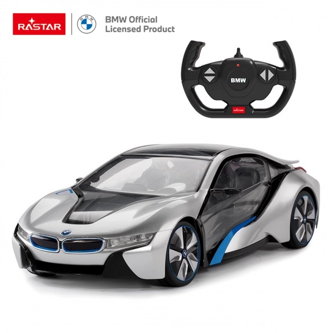 Mașinuță electrică BMW i8 cu telecomandă Rastar 1:14