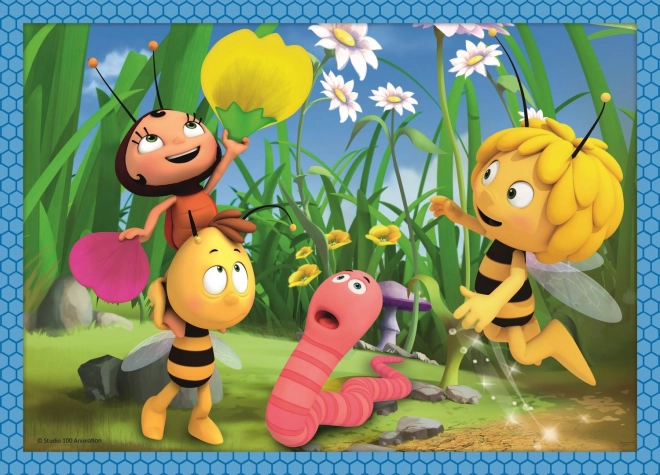 Puzzle albinuta maya: aventura 4 in 1