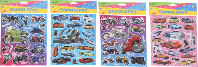 Autocolante mijloace de transport – stickere pentru copii pe coală