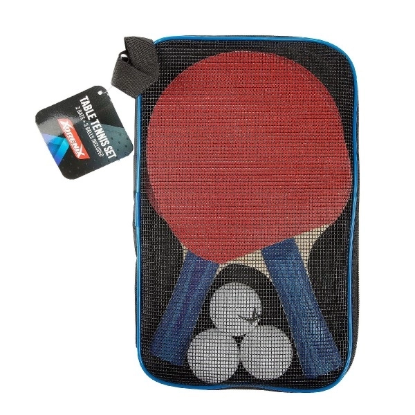 Set tenis de masă 2 palete 26 cm + 3 mingi cu husa