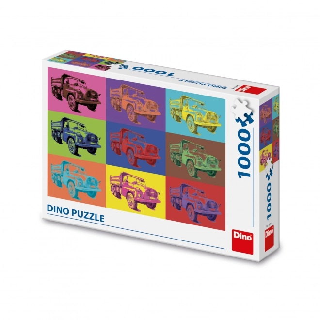 Puzzle pop art Dino: Tatra 1000 de piese