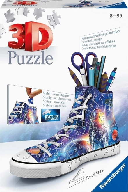 Puzzle 3D Ravensburger pantof cu tematică spațială