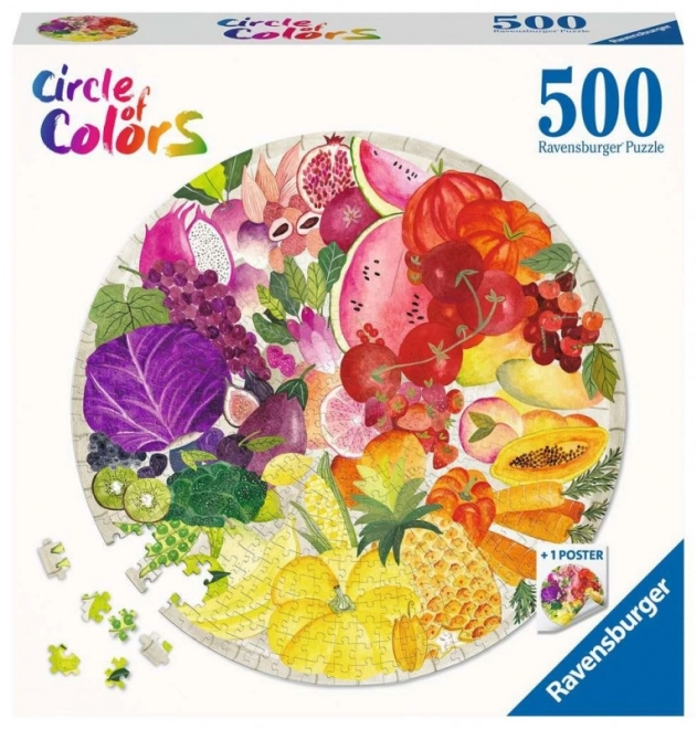 Puzzle 2D Fructe și Legume - 500 piese