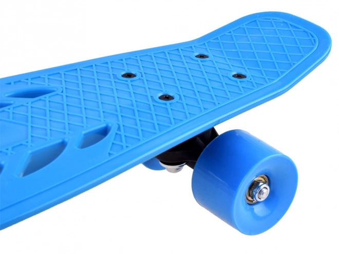 Deska skateboard ușoară pentru copii cu decupaje – albastră