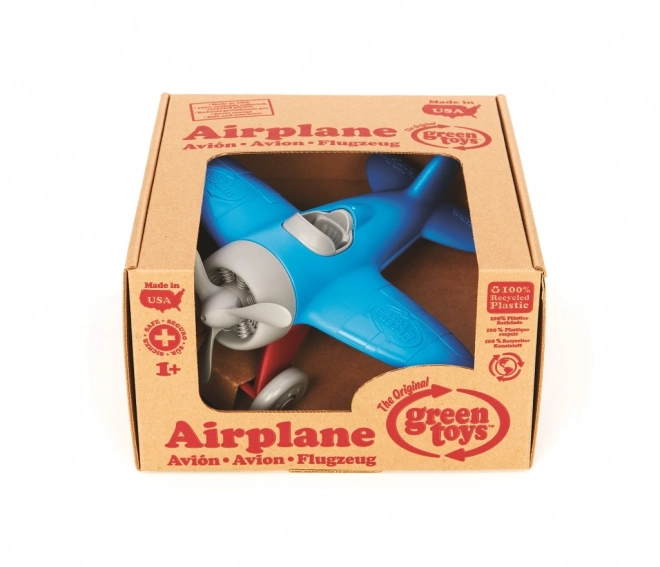 Avion albastru Green Toys