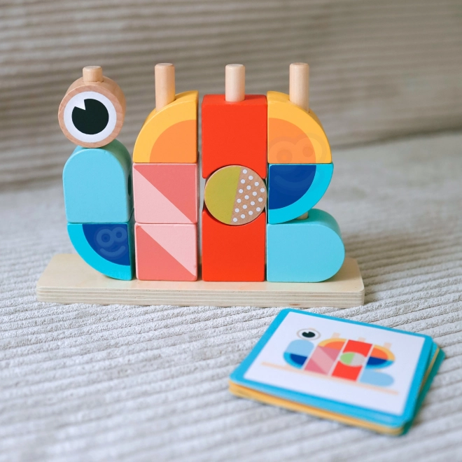 Puzzle din lemn Krab Tooky Toy Pastelat