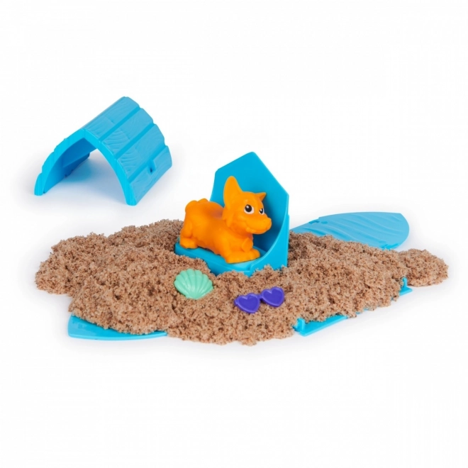 Kinetic Sand cățeluș în cușcă