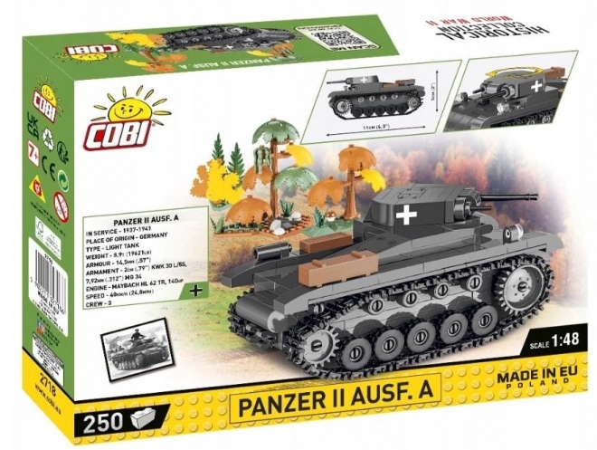 Set construcție WWII Panzer II Ausf. A 250 piese