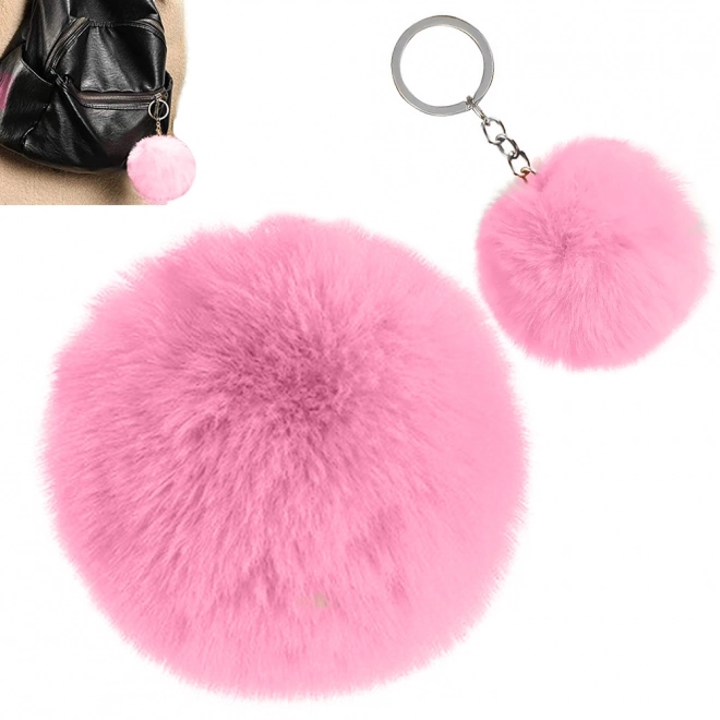 Pompom de blană pentru chei și genți