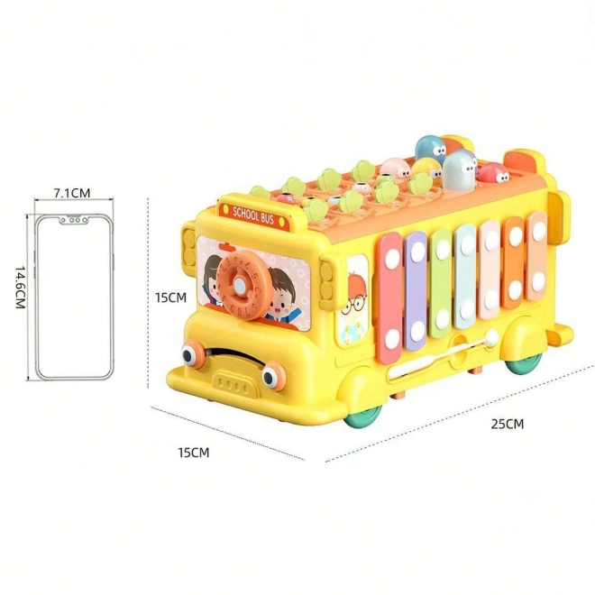 Autobuz interactiv educativ pentru copii Woopie Montessori 6-in-1