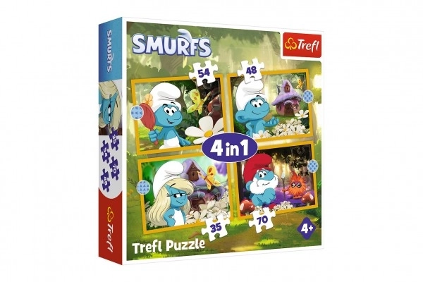 Puzzle viața în satul Ștrumfilor