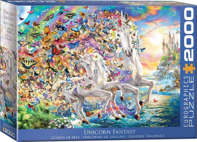 puzzle cu unicorni 2000 piese