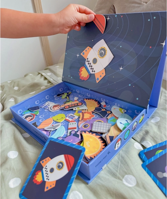 Set de Puzzle Magnetic Spațiu - TOOKY TOY