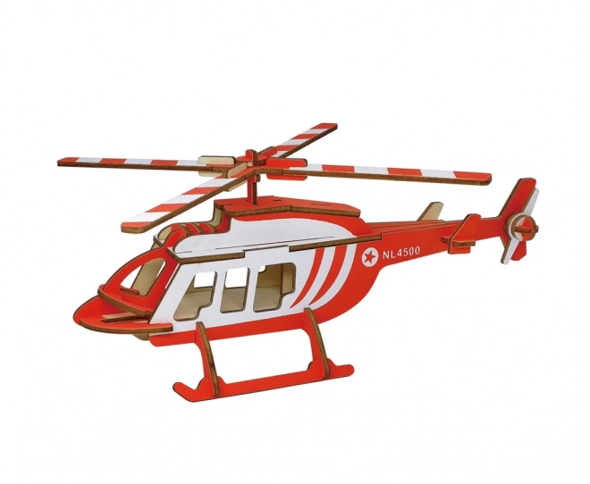 Puzzle 3D din lemn Elicopter de transport