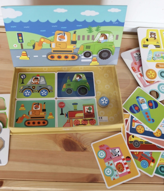 Tooky Toy Dulap Montessori Magnetic cu 80 Piese