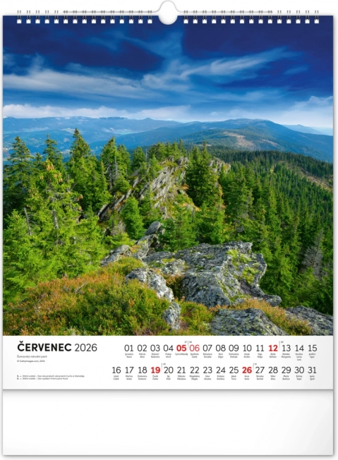 Calendar de perete Șumava 2026