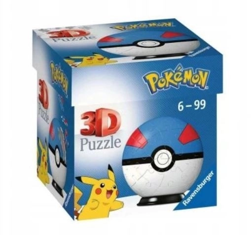 Puzzle 3D sferic Pokemon albastru