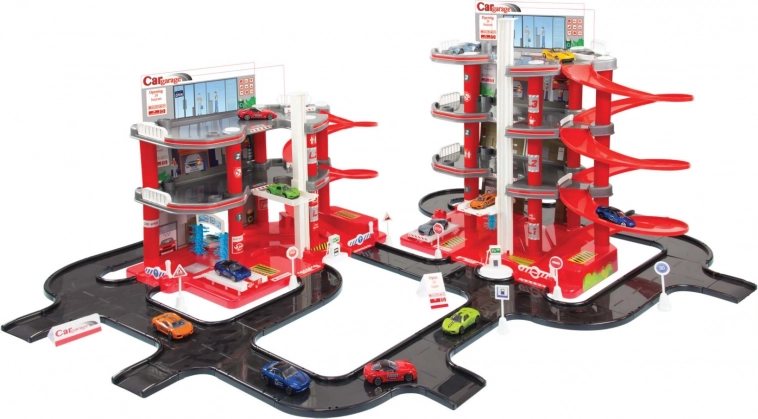 Mochtoys mega garaj – set de parcare cu șosea