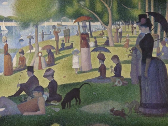 Puzzle Ravensburger după-amiază duminicală pe insula La Grande Jatte 1500 piese