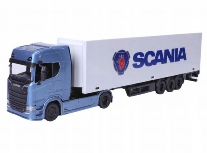 Camion cu remorcă 1:43 Scania 770 S Alb