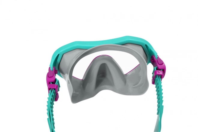 Set snorkeling Bestway cu mască, tub și labe înot roz 7+ – Roz