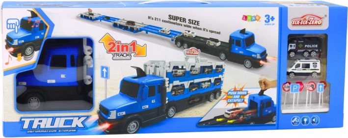 Camion care se transformă într-o pistă de curse de 211 cm