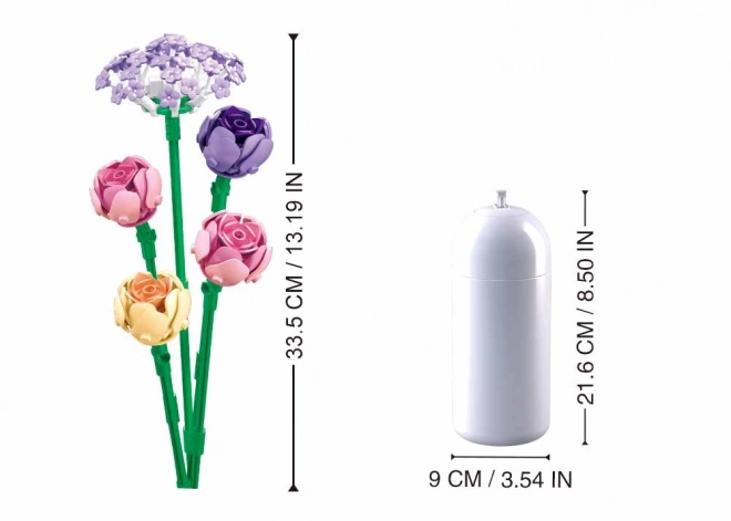 Buchet de bujori în vază Sluban Flowers