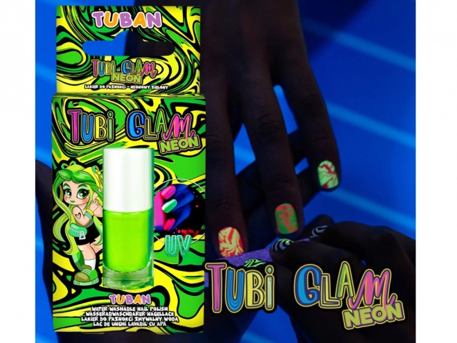Lac de unghii neon verde Tubi Glam
