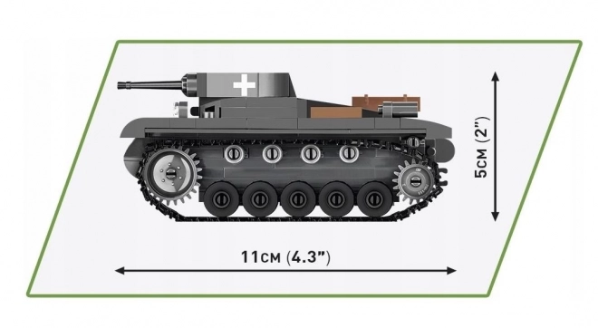 Set construcție WWII Panzer II Ausf. A 250 piese