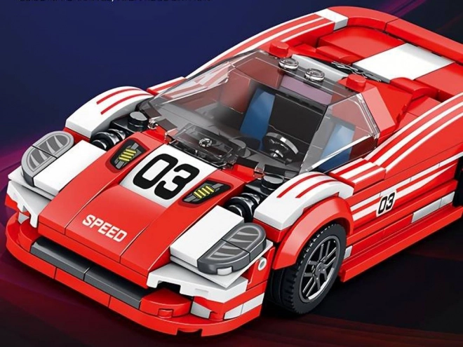 Mașină sport roșie 917 set de construcție