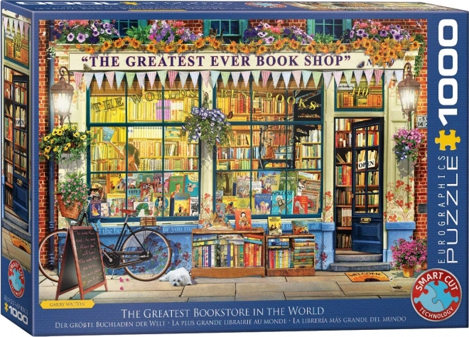 Puzzle cel mai bun librărie din lume 1000 piese