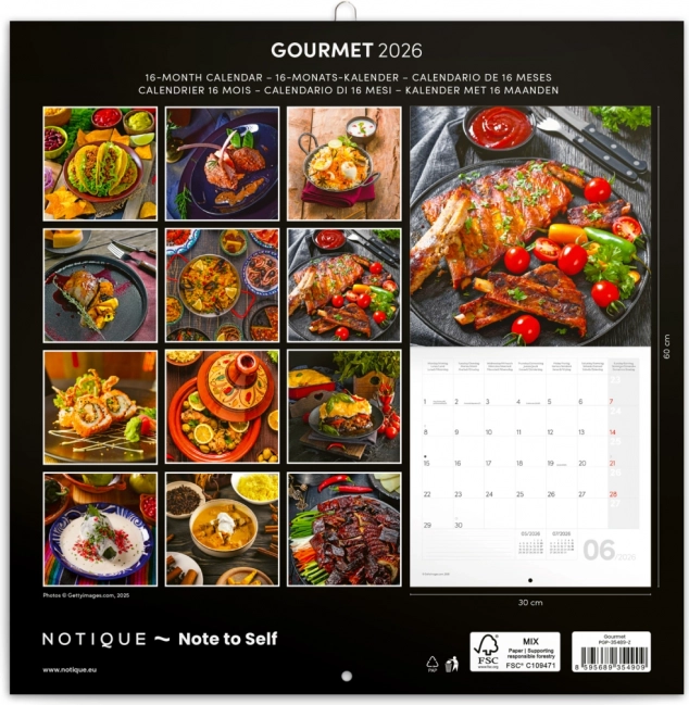 Calendarul de notițe Gourmet 2026